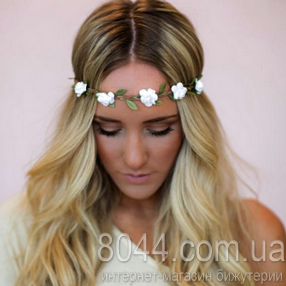 Обідок для волосся (вінок на голову) Трояндочки Обідок для волосся (вінок на голову) Трояндочки