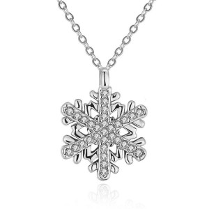 Кулон на цепочке Снежинка Кулон на цепочке Снежинка