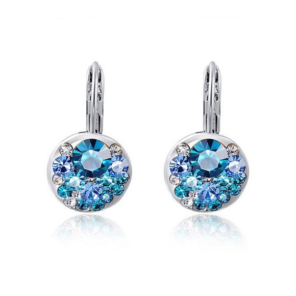 Сережки підвіски Multicolor pink