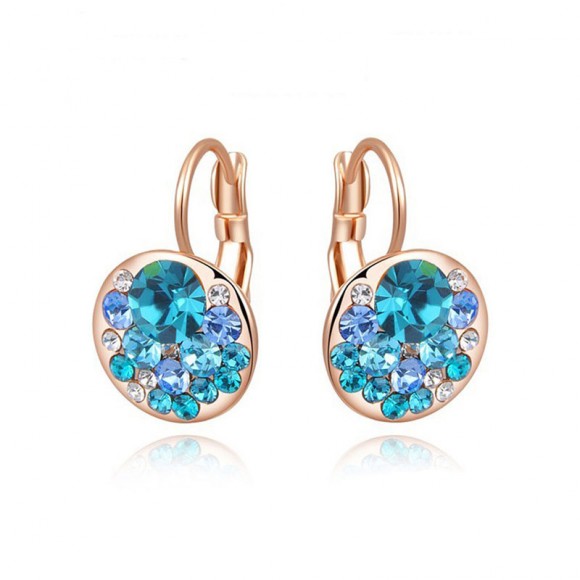 Сережки підвіски Multicolor pink