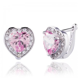 Серьги с английским замком Сердце океана