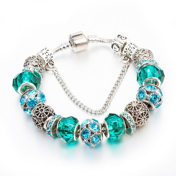 Браслет у стилі пандору Акваблю