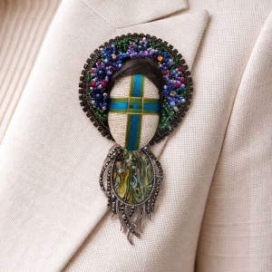 Брошь Мотанка Княгиня