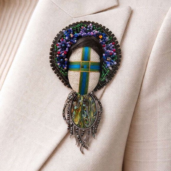 Брошь Мотанка Княгиня