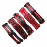 Кожаный браслет Красное и черное (набор из 5 штук)