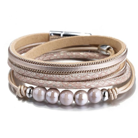 Женский кожаный браслет Ники Женский кожаный браслет Ники