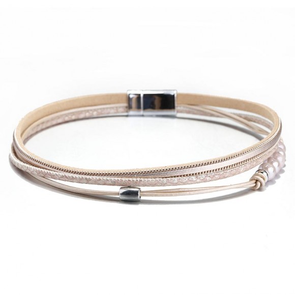 Женский кожаный браслет Ники Женский кожаный браслет Ники