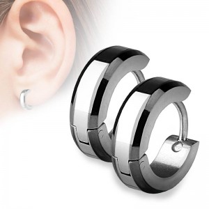 Серьги кольца из стали Spikes SSE-010 Серьги кольца из стали Spikes SSE-010
