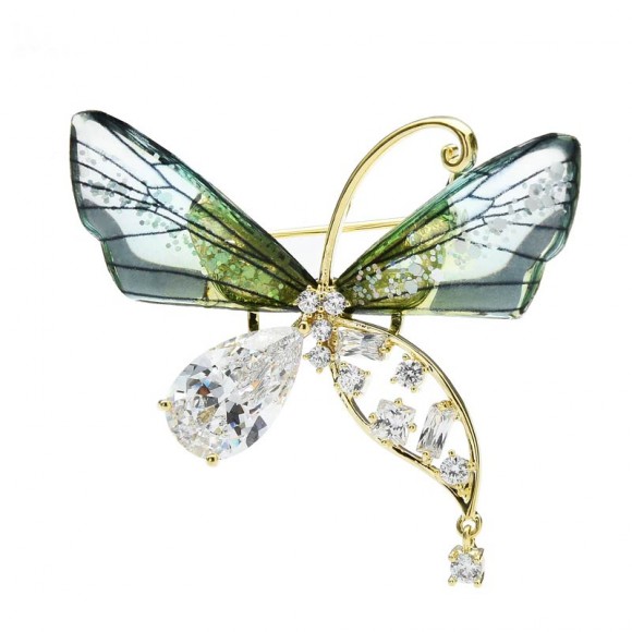Брошь Бабочка элит кристалл Брошь Бабочка элит кристалл