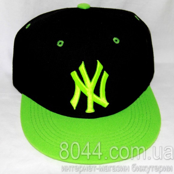 Кепка із прямим козирком NY SNAPBACK салатова