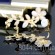 Серьги каффы (клипсы) Перламутровый цветок