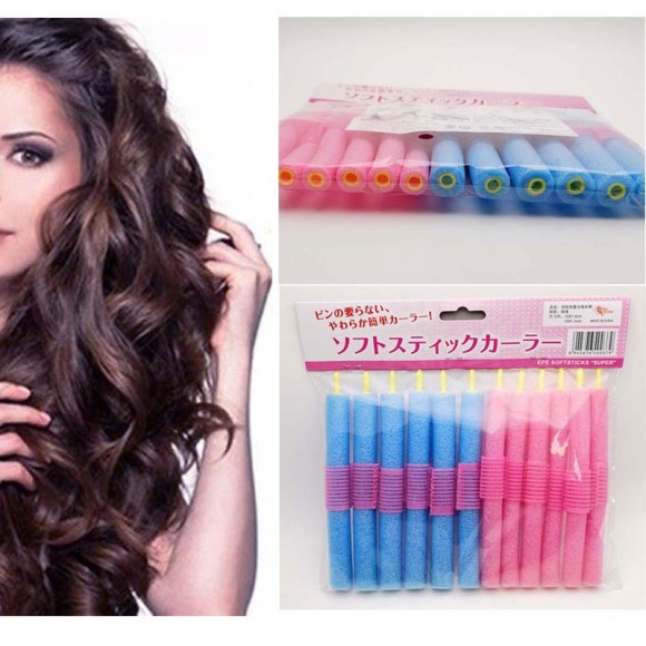 М'які бігуді Папільотки (набір 12 штук) М'які бігуді Папільотки (набір 12 штук)