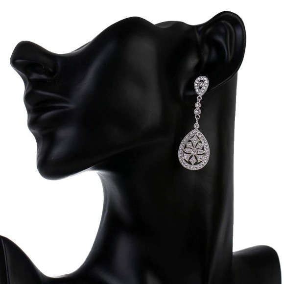 Серьги подвески Ажур