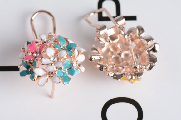 Серьги гвоздики Букетик Серьги гвоздики Букетик