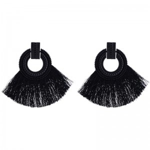 Серьги кисточки Кольцо с бахрамой Серьги кисточки Кольцо с бахрамой