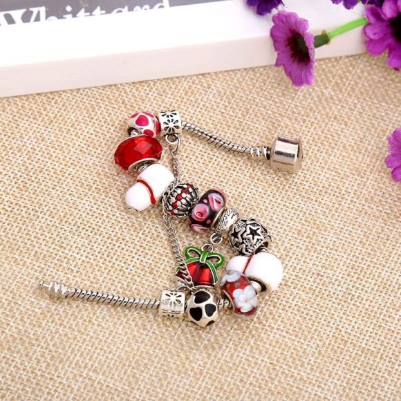 Браслет у стилі пандору Новий рік Дзвіночок