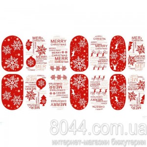 Наклейки на ногти Рождество набор (14 штук ) Наклейки на ногти Рождество набор (14 штук )