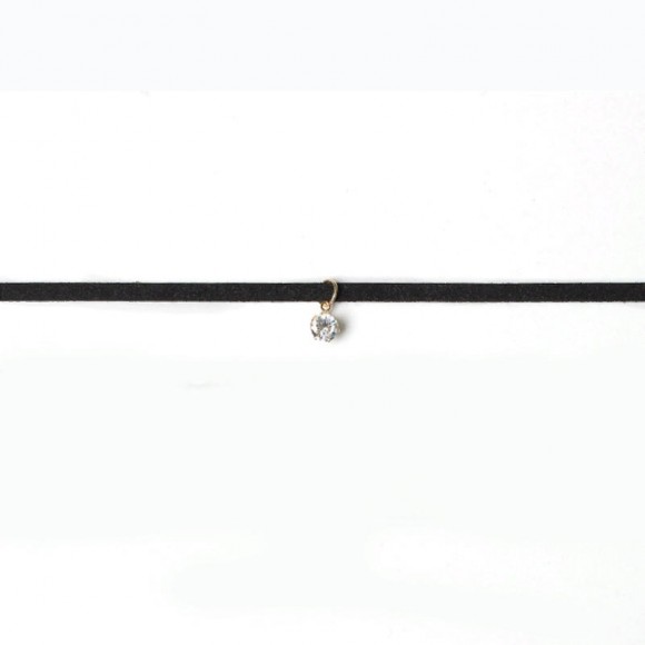 Замшевый чокер Камушек Замшевый чокер Камушек