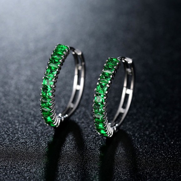 Сережки кільця Конго-Кристал Сережки кільця Конго-Кристал