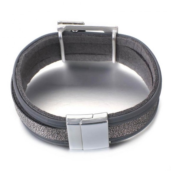 Жіночий шкіряний браслет квадратний Шарм Жіночий шкіряний браслет квадратний Шарм