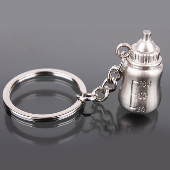 Брелок для ключів парний Пляшечка та пустушка Брелок для ключів парний Пляшечка та пустушка