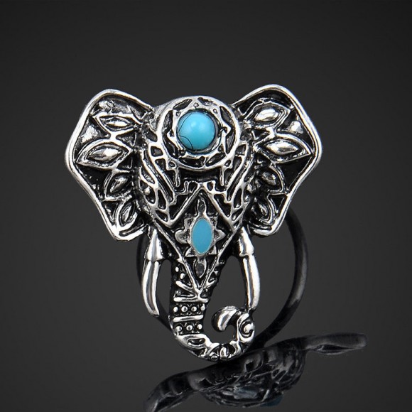 Кольцо женское Слон