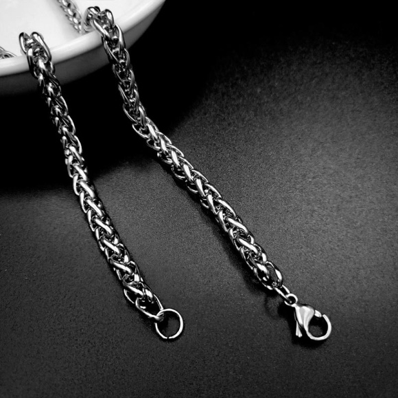 Ланцюжок із сталі — Плетіння Колос KN-153 Ланцюжок із сталі — Плетіння Колос KN-153