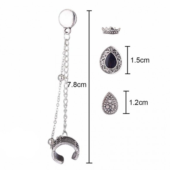 Сережки кафи набір з 4 шт.