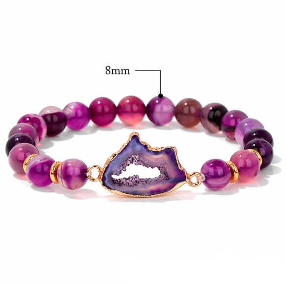 Браслет из натурального аметиста Аура