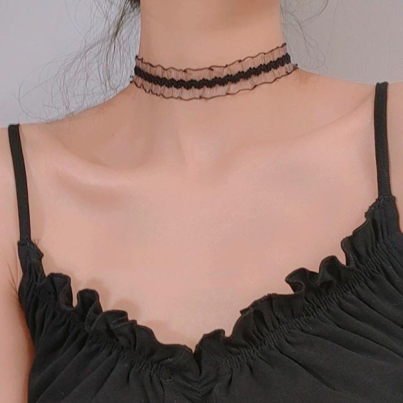 Чорний чокер Таємниця мережива