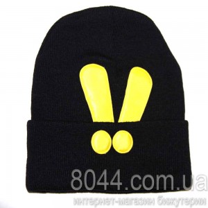 Шапка Xoxo чорного кольору Шапка Xoxo чорного кольору