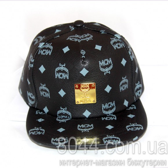 Кепка с прямым козырьком снепбек MCM 