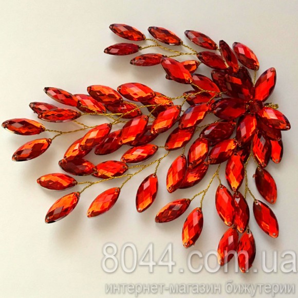 Украшение в причёску Кристальный цветок Украшение в причёску Кристальный цветок