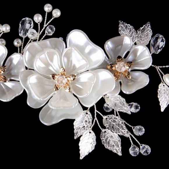 Свадебная веточка для волос Шикарные цветы Свадебная веточка для волос Шикарные цветы