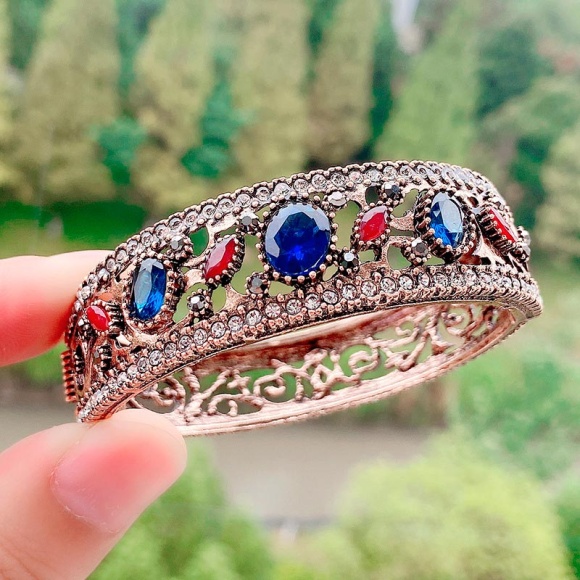 Браслет у турецькому стилі Сеней синій кристал Браслет у турецькому стилі Сеней синій кристал