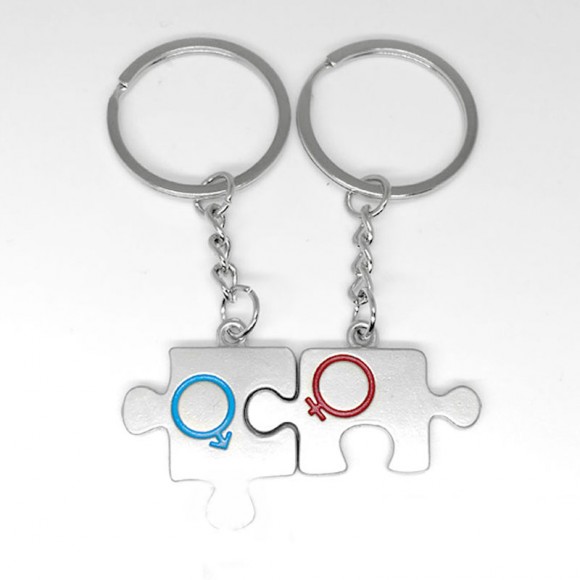 Брелок парный для ключей Пазл Брелок парный для ключей Пазл