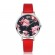 Жіночий годинник зі шкіряним ремінцем Flower-style