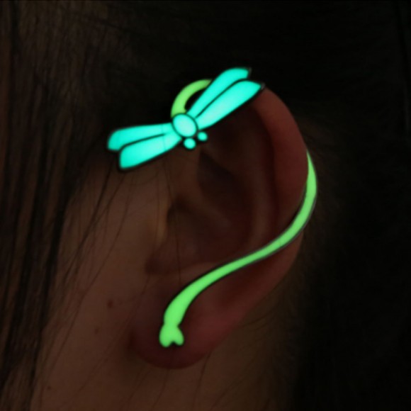 Люмінесцентний кафф Метелик блакитний