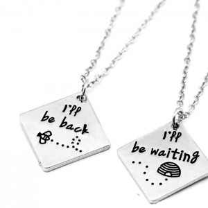 Парный кулон I’ll be back — I’ll be waiting Парный кулон I’ll be back — I’ll be waiting