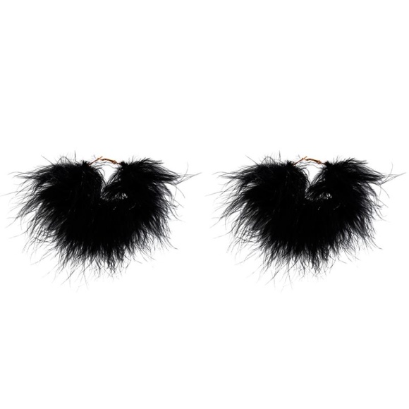 Сережки пір'я класик