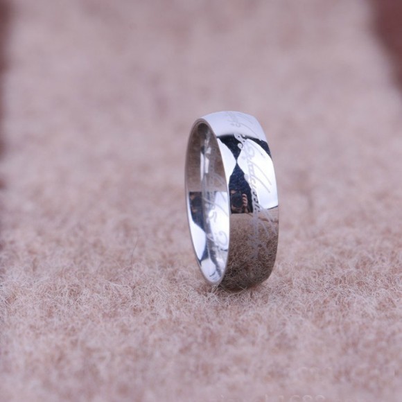 Кольцо Всевластия из стали серебристого цвета с цепочкой «The Lord of the Rings»