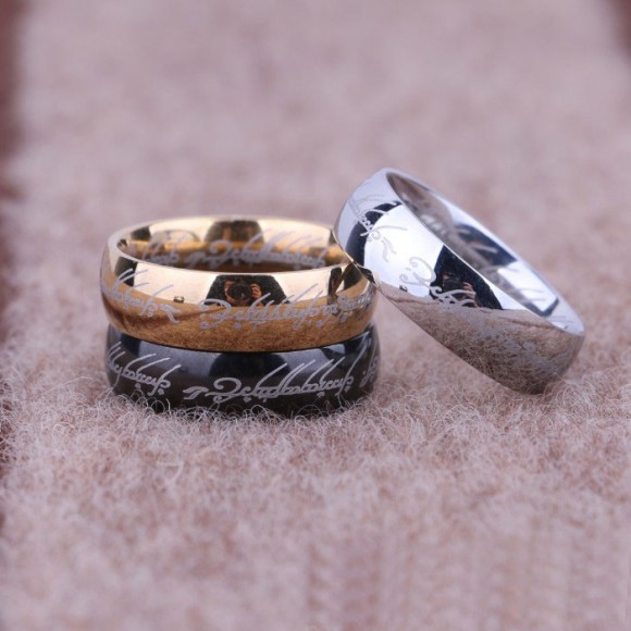 Кольцо Всевластия из стали серебристого цвета с цепочкой «The Lord of the Rings»