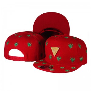 Кепка з прямим козирком снепбек Hater Конопля