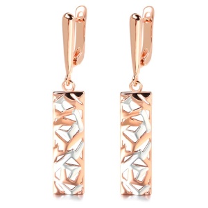 Сережки підвіски прямокутник Абсракція Сережки підвіски прямокутник Абсракція