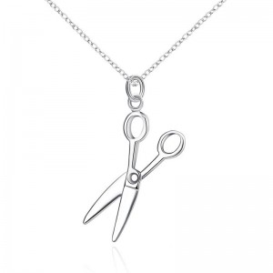 Кулон ножиці посріблений Кулон ножиці посріблений