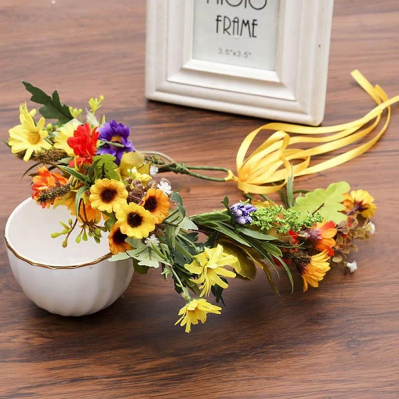 Вінок на голову Польові квіти Вінок на голову Польові квіти