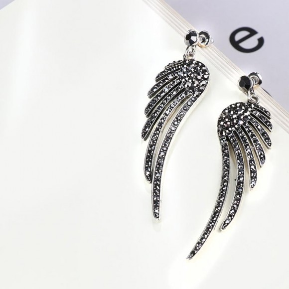 Серьги с камнями Wings Крылья Серьги с камнями Wings Крылья