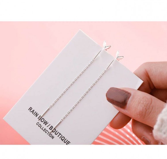 Серьги протяжки Бабочка Серьги протяжки Бабочка