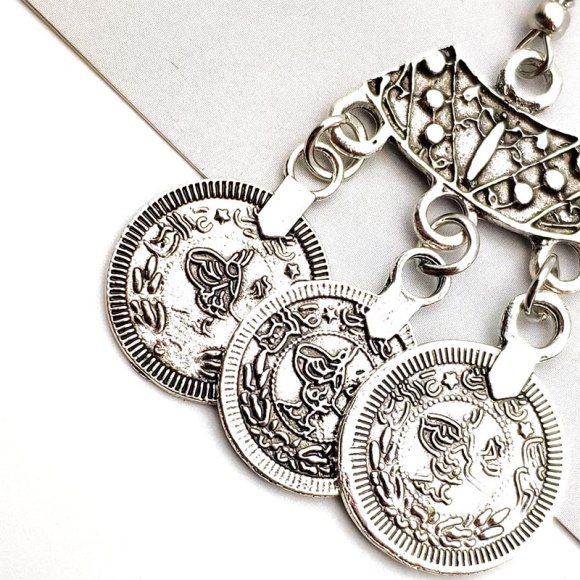 Сережки бохо монетки