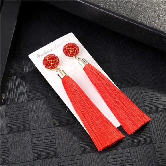 Серьги кисточки Flowers